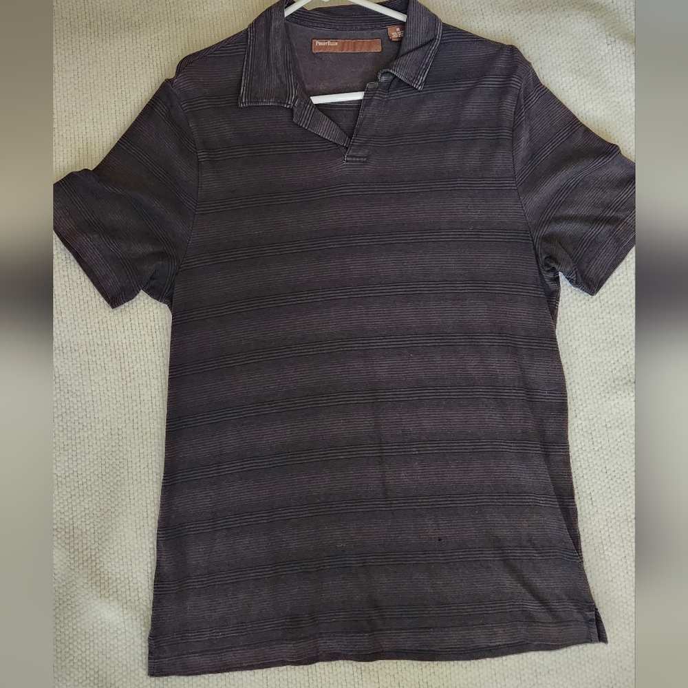 Men's large Perry Ellis collared polo shirt